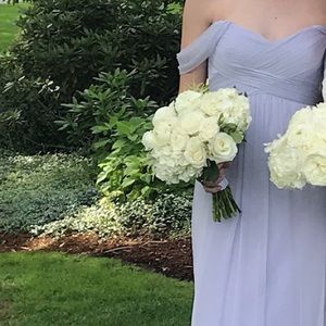 Amsale light purple long dress